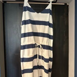 Wishlist Striped Blue and White Kids One Piece